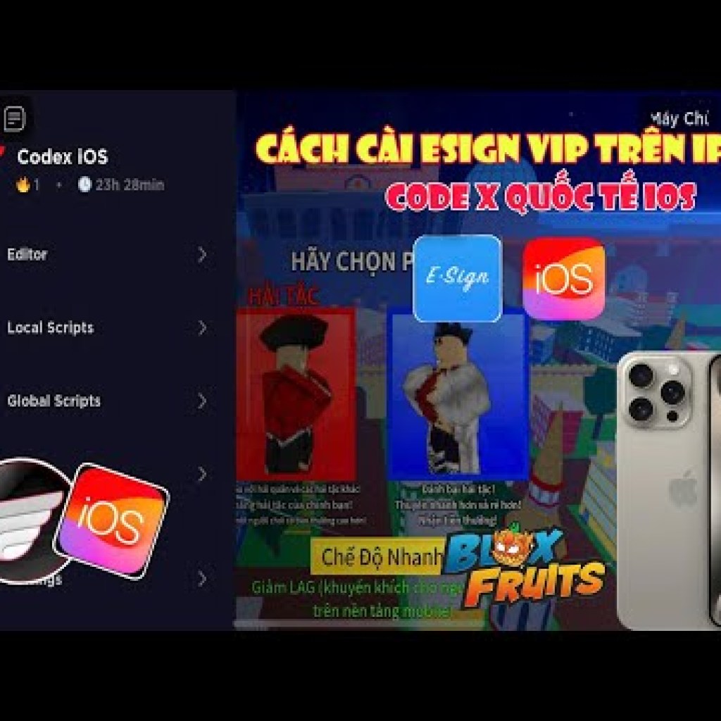 Hướng Dẫn Cài Đặt Hack Blox Fruit QT Trên iOS 18 – Cách Cài Esign VIP trên iPhone Hướng Dẫn Cài Đặt Hack Blox Fruit QT Trên iOS 18 – Cách Cài Esign VIP trên iPhone