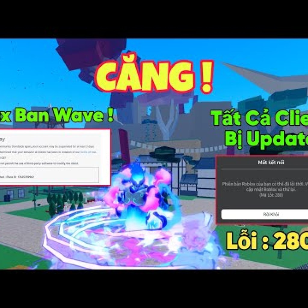 Cập nhật bảo vệ tài khoản: Roblox triển khai đợt ban wave chặt chẽ chống client hack và yêu cầu cập nhật Cập nhật bảo vệ tài khoản: Roblox triển khai đợt ban wave chặt chẽ chống client hack và yêu cầu cập nhật