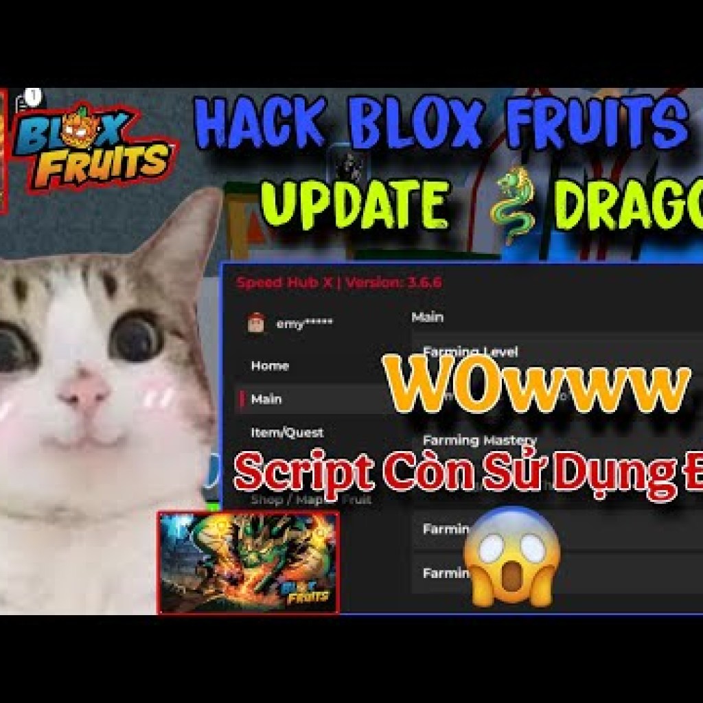 Hướng dẫn Hack Blox Fruits 22 Update Dragon Script – Fix lỗi, sử dụng menu không giới hạn Hướng dẫn Hack Blox Fruits 22 Update Dragon Script – Fix lỗi, sử dụng menu không giới hạn