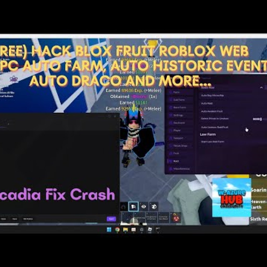 Miễn phí: Cách Hack Blox Fruit Fix Crash Không Get Key Trên PC Với Arcadia Siêu Dễ Mới Nhất 100 UNC Miễn phí: Cách Hack Blox Fruit Fix Crash Không Get Key Trên PC Với Arcadia Siêu Dễ Mới Nhất 100 UNC