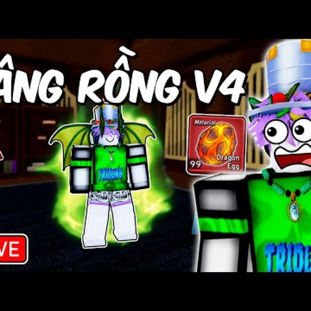 TrisDxng Nâng Cấp Tộc Rồng V4 Blox Fruit: Phần 1 TrisDxng Nâng Cấp Tộc Rồng V4 Blox Fruit: Phần 1