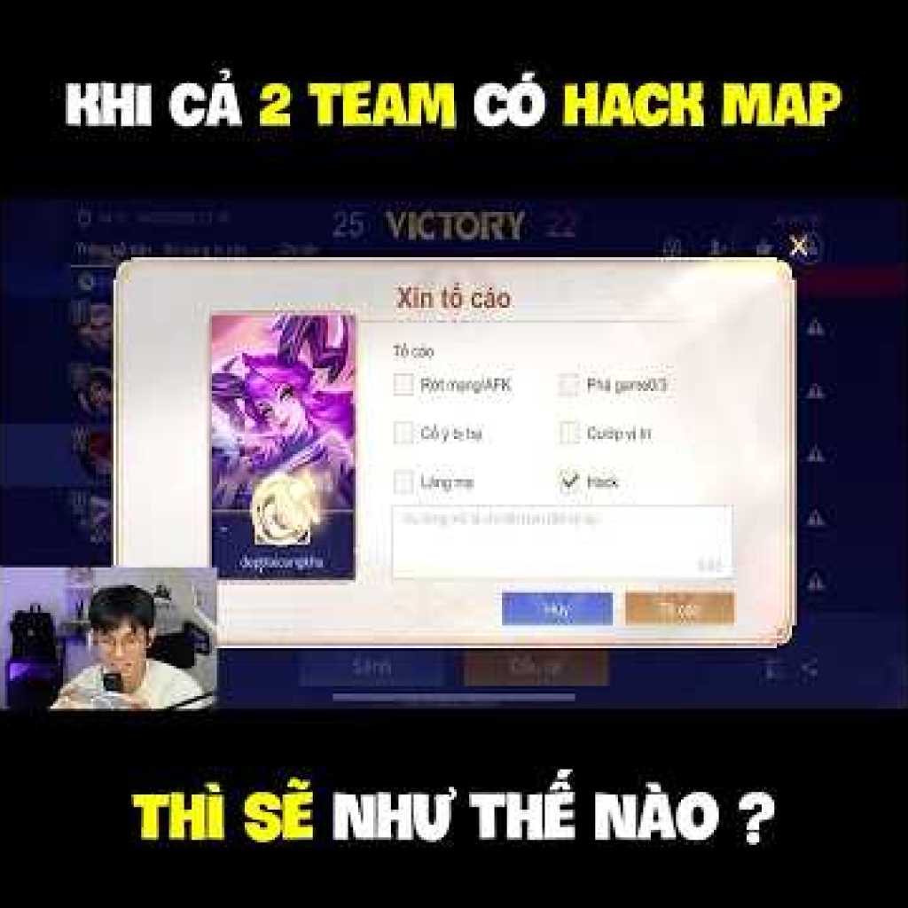 Khi cả hai đội đều sử dụng hack map, kết quả sẽ như thế nào? Khi cả hai đội đều sử dụng hack map, kết quả sẽ như thế nào?