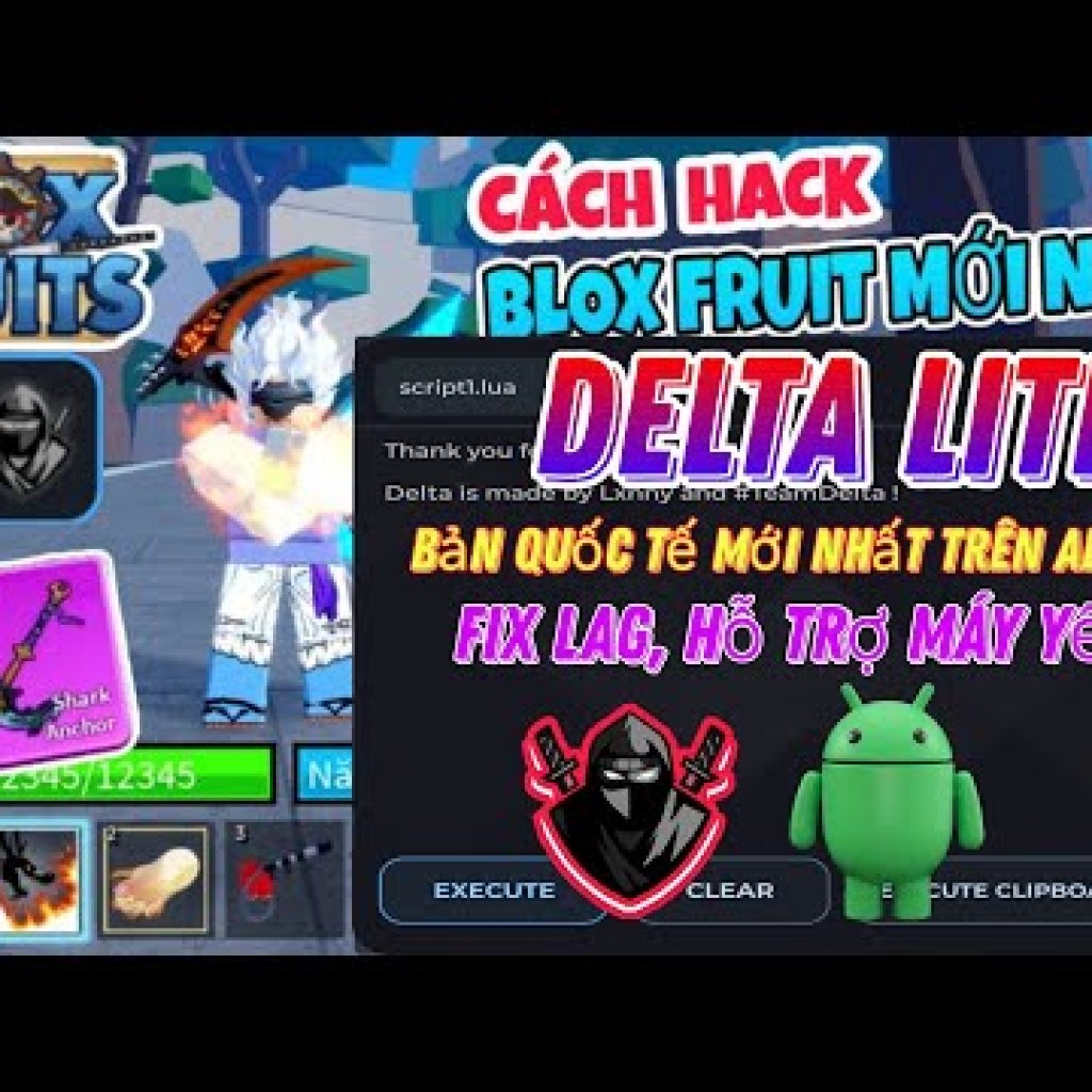 Hướng dẫn cài đặt Delta QT Lite mới nhất trên Android để hack Blox Fruit 22 sau cập nhật DRAGON Hướng dẫn cài đặt Delta QT Lite mới nhất trên Android để hack Blox Fruit 22 sau cập nhật DRAGON