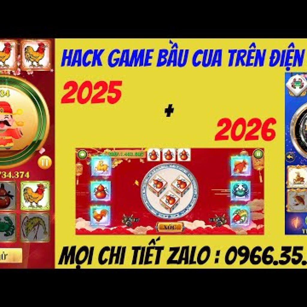 Mẹo Hack Game Bầu Cua 2025 – Bí Quyết Hack Quy Luật Bầu Cua Bịp Trên Điện Thoại 100% Mẹo Hack Game Bầu Cua 2025 – Bí Quyết Hack Quy Luật Bầu Cua Bịp Trên Điện Thoại 100%