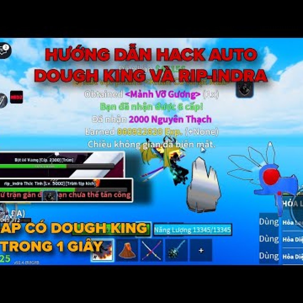 Hướng dẫn hack Blox Fruits Delta x VNG: Auto mảnh gương mũ, tìm server có Dough King RipIndra Hướng dẫn hack Blox Fruits Delta x VNG: Auto mảnh gương mũ, tìm server có Dough King RipIndra