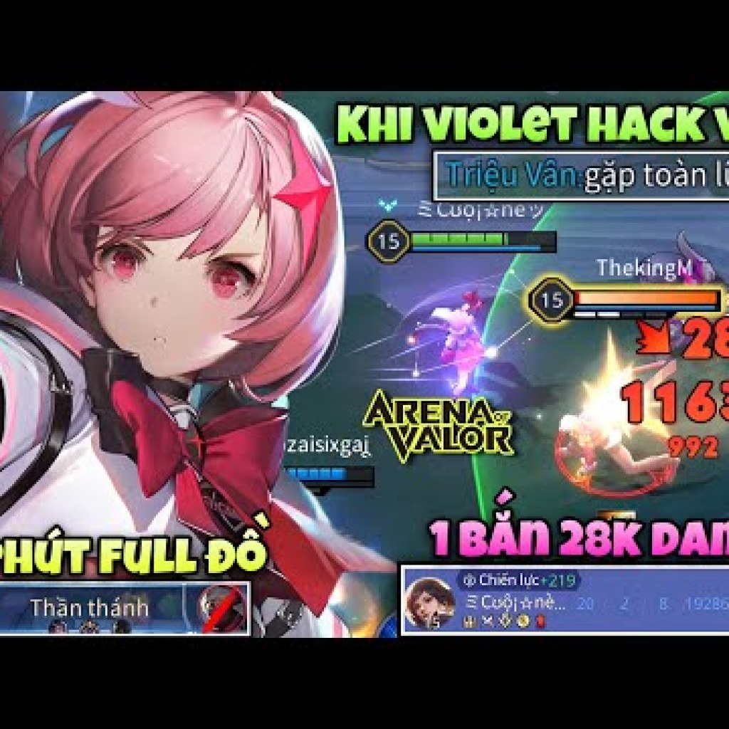 Violet Hack Vàng 10 Phút, Full Đồ, 1 Bắn 28K Dame – Team Địch Choáng Váng! Violet Hack Vàng 10 Phút, Full Đồ, 1 Bắn 28K Dame – Team Địch Choáng Váng!
