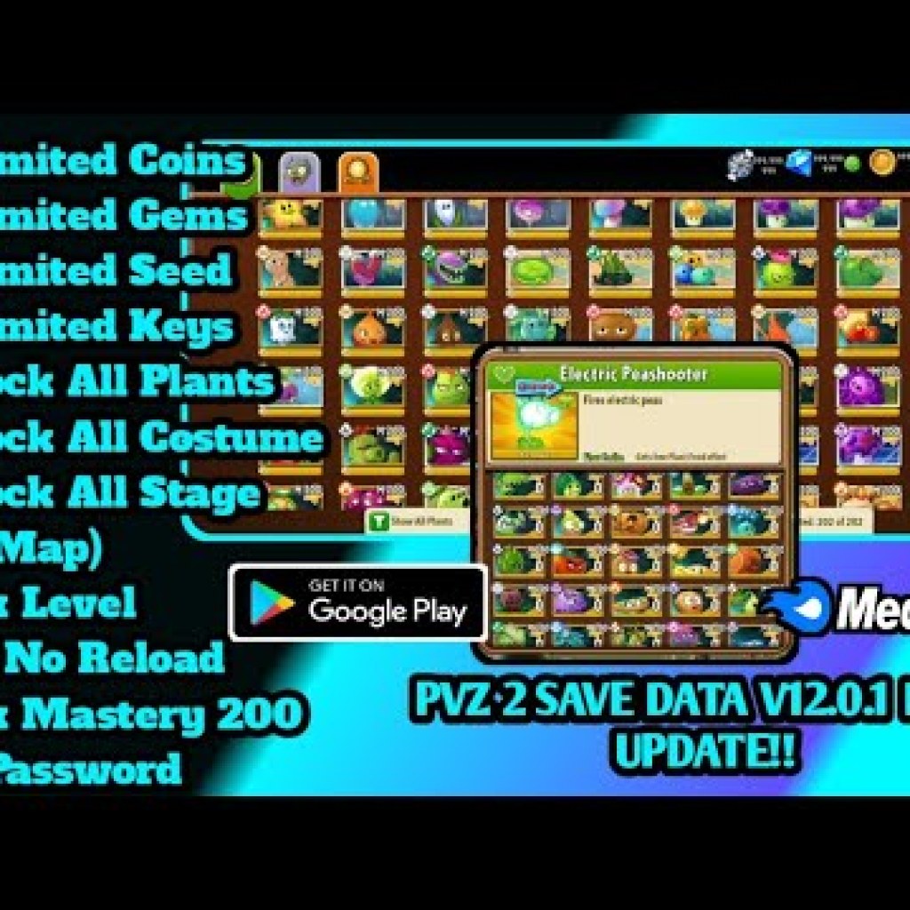 Tải Plants vs Zombies 2 Mod APK 1201 – Mở khóa tất cả cây cảnh, tăng cấp độ tối đa, vô hạn kim cương – Cập nhật mới Tải Plants vs Zombies 2 Mod APK 1201 – Mở khóa tất cả cây cảnh, tăng cấp độ tối đa, vô hạn kim cương – Cập nhật mới