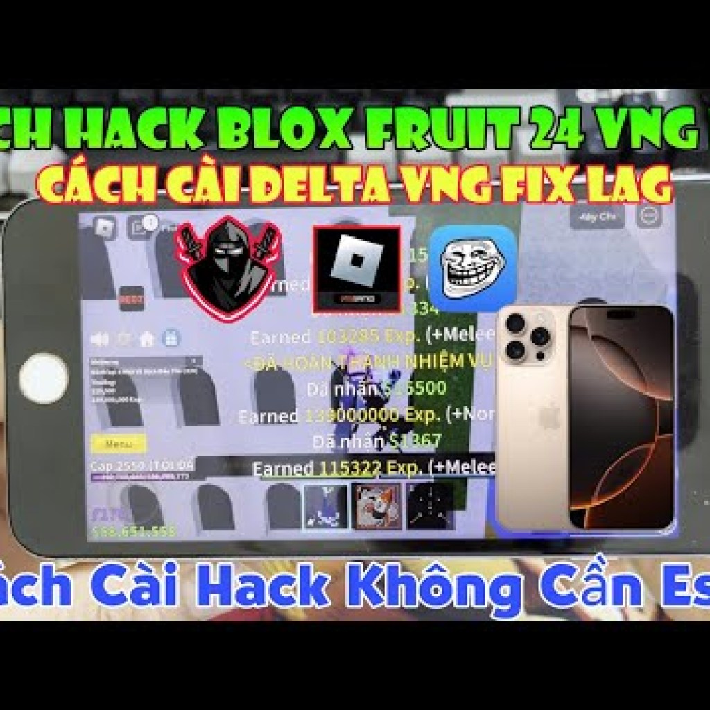 Cách cài đặt Delta VNG iOS để khắc phục tình trạng lag trên iPhone và hack Blox Fruit VNG trên iPhone mà không cần Esign Cách cài đặt Delta VNG iOS để khắc phục tình trạng lag trên iPhone và hack Blox Fruit VNG trên iPhone mà không cần Esign