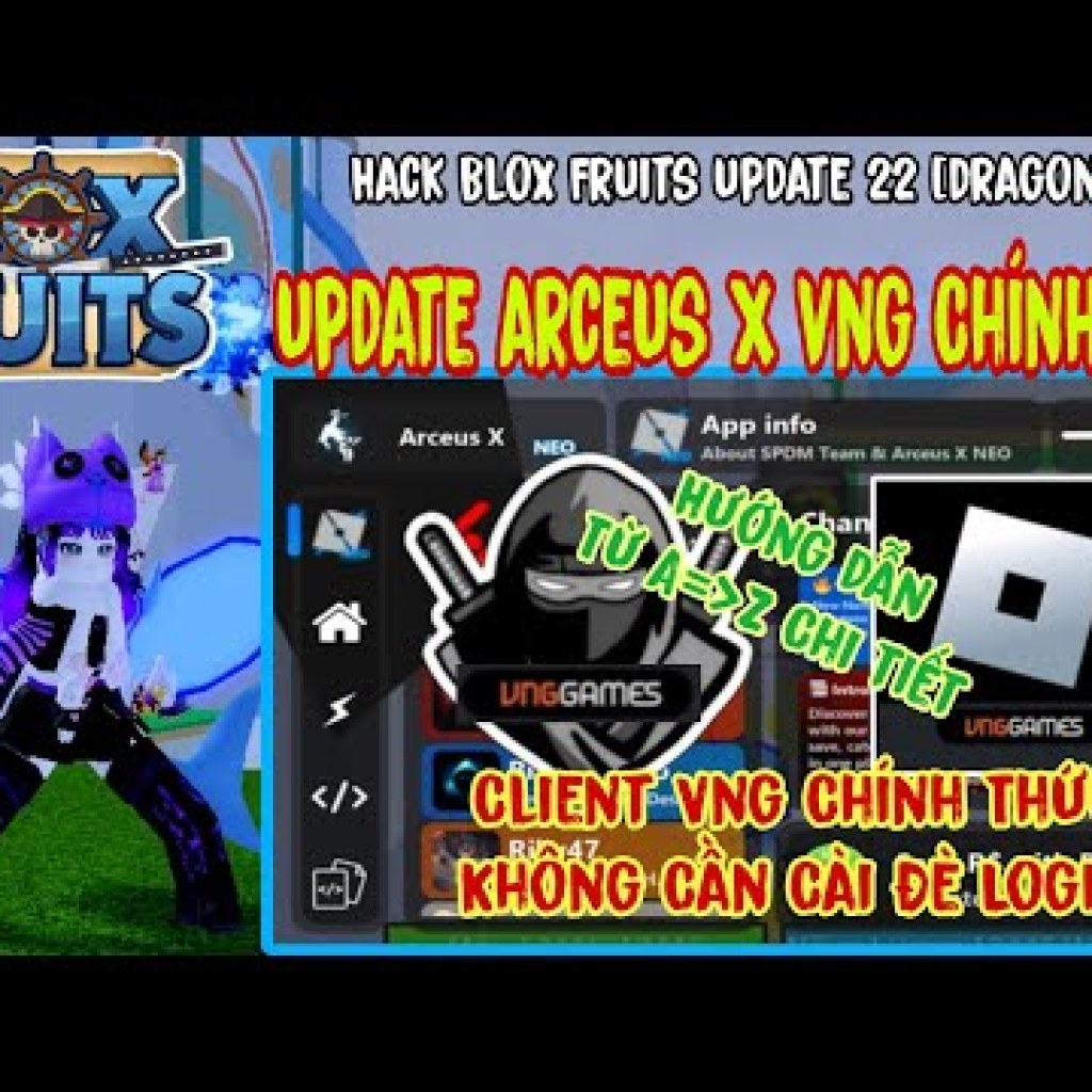 Hướng dẫn hack Blox Fruits VNG Update 22 trên điện thoại, không cần cài đặt phức tạp cho người mới Hướng dẫn hack Blox Fruits VNG Update 22 trên điện thoại, không cần cài đặt phức tạp cho người mới