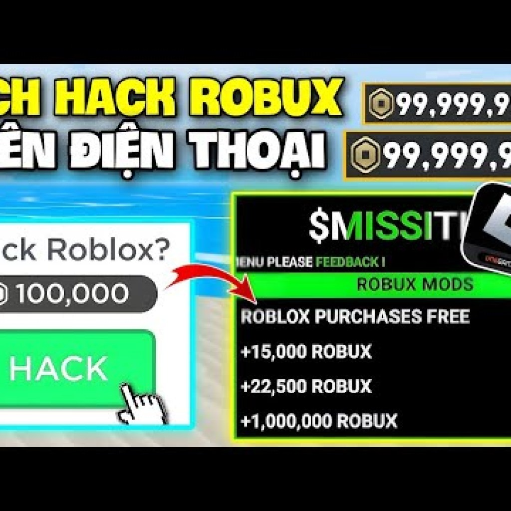 Hướng dẫn Hack Robux miễn phí trên điện thoại mới nhất thành công 100% tại Roblox Hướng dẫn Hack Robux miễn phí trên điện thoại mới nhất thành công 100% tại Roblox