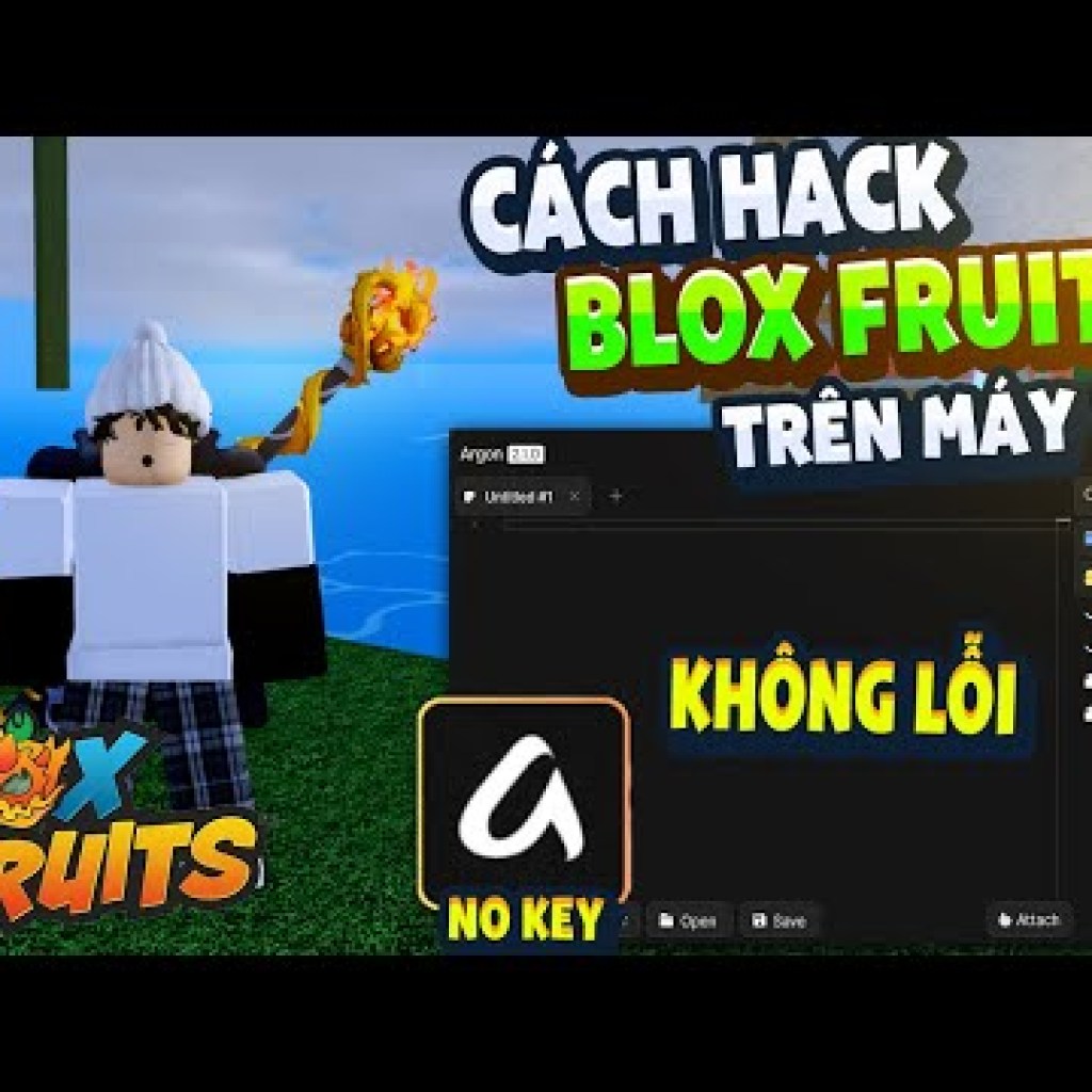 Cách Hack Blox Fruit Trên PC: Menu Tiếng Việt, Anti Ban, Fix Văng, Auto Farm Không Cần Key Cách Hack Blox Fruit Trên PC: Menu Tiếng Việt, Anti Ban, Fix Văng, Auto Farm Không Cần Key
