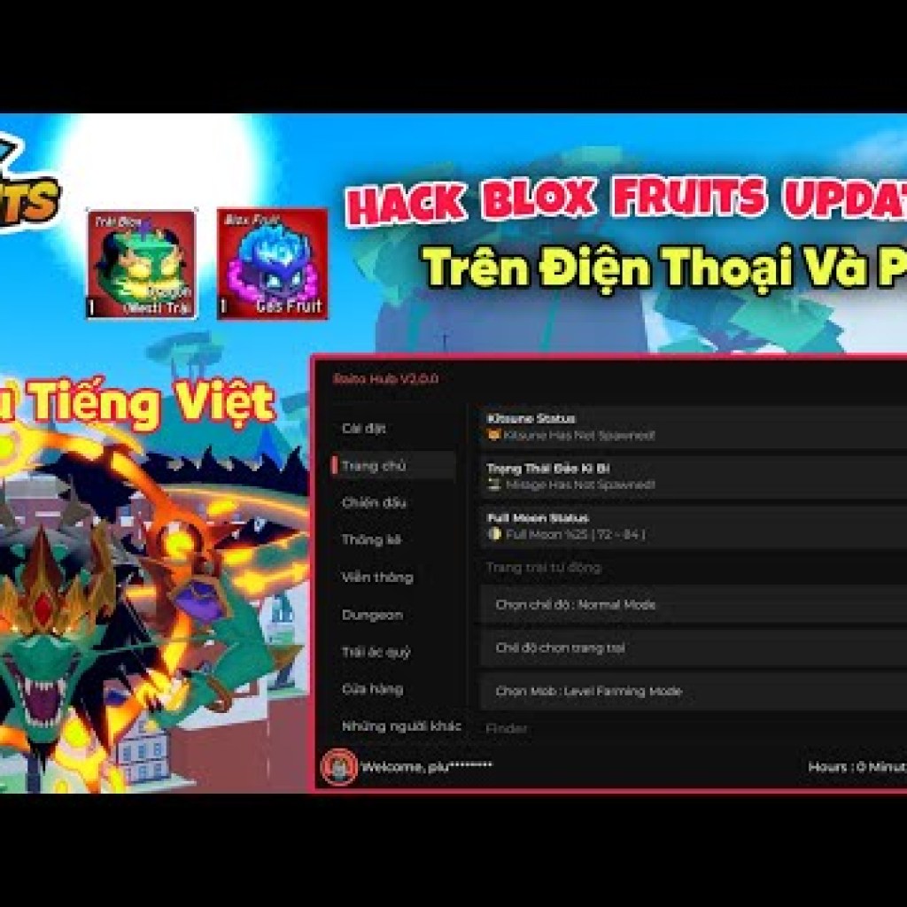 Hướng dẫn hack Blox Fruits 22 Delta X VNG trên điện thoại: Cách đơn giản cho người mới, có menu tiếng Việt mới Hướng dẫn hack Blox Fruits 22 Delta X VNG trên điện thoại: Cách đơn giản cho người mới, có menu tiếng Việt mới