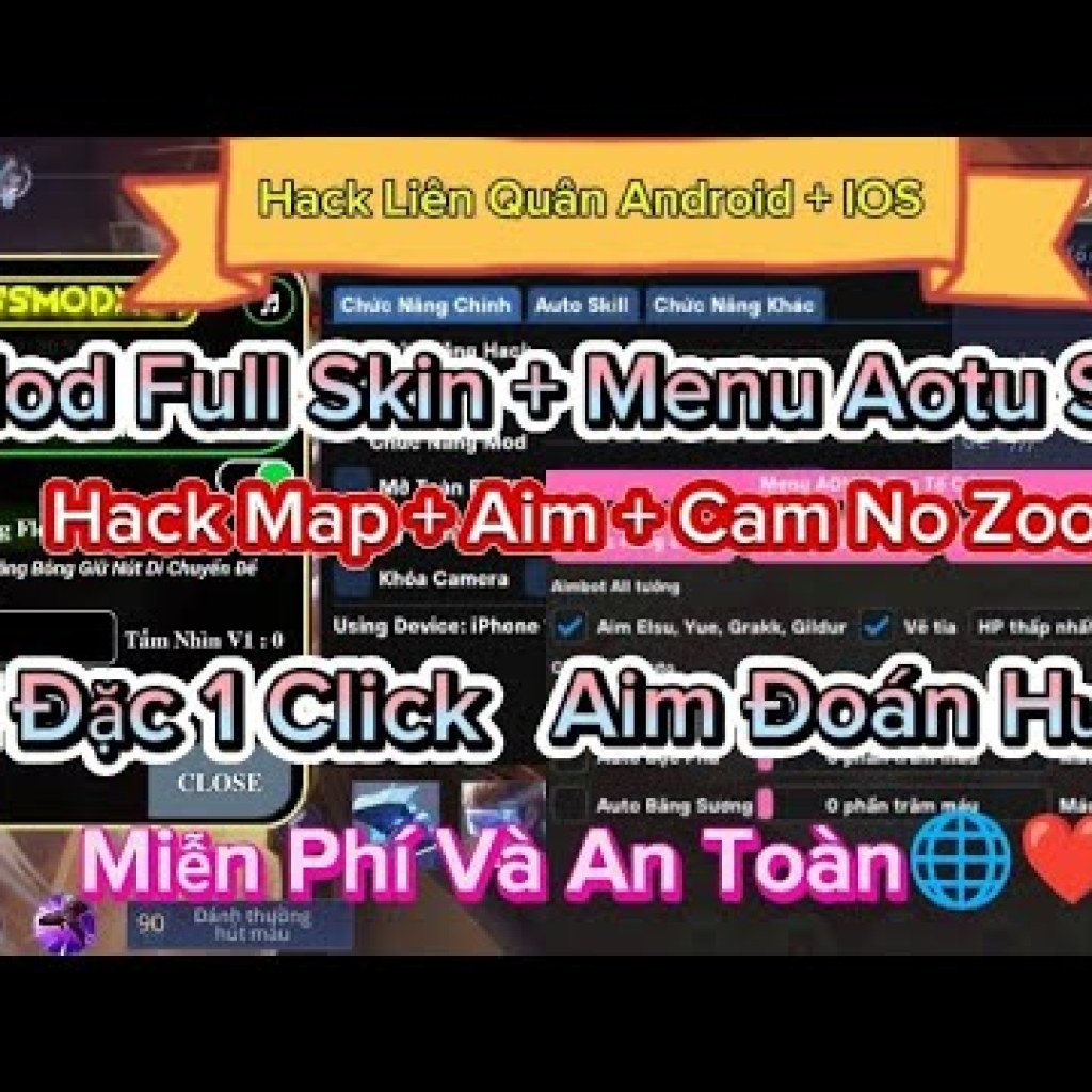 Hướng dẫn Hack Liên Quân Mùa 33: Menu Mod LQ Hack Map Mới Nhất Hướng dẫn Hack Liên Quân Mùa 33: Menu Mod LQ Hack Map Mới Nhất