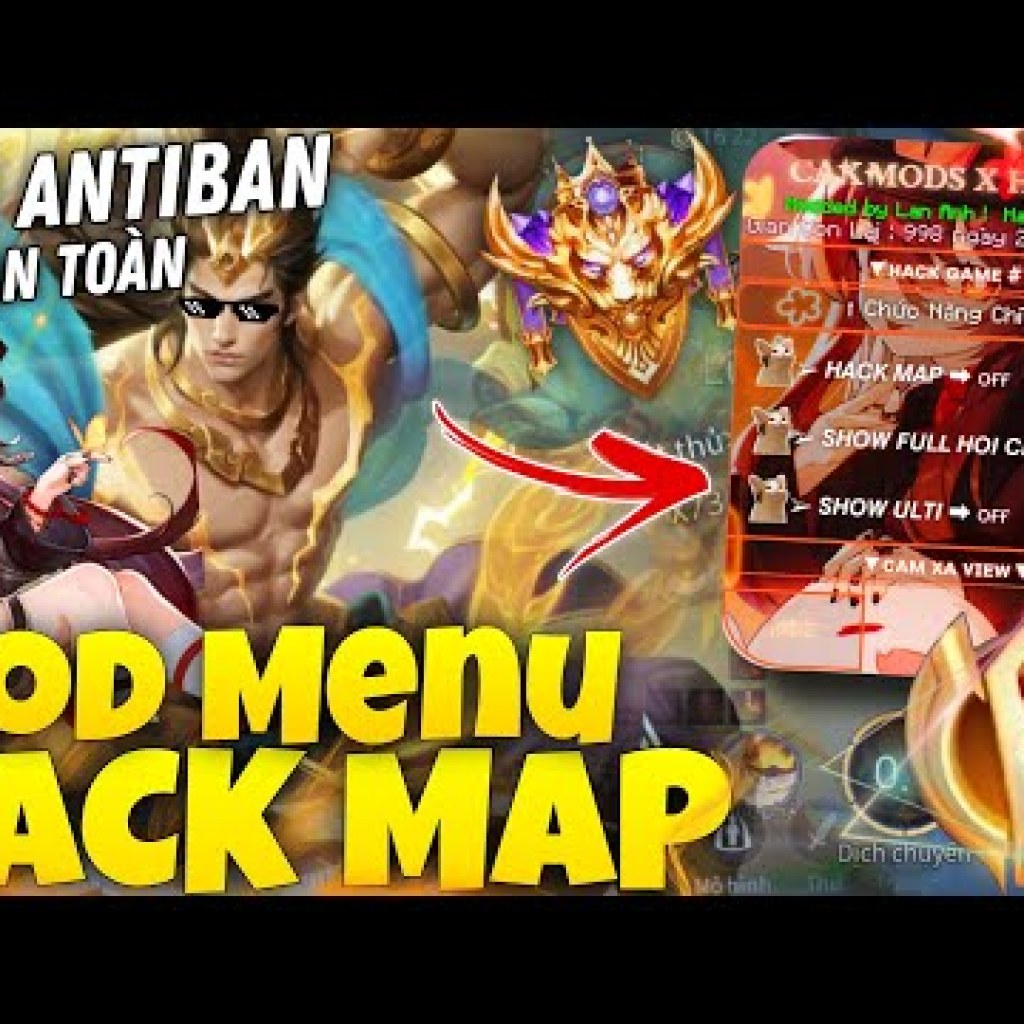 Hướng dẫn hack map Liên Quân mới nhất, menu an toàn không bị ban, aim VIP, đầy đủ chức năng hack Liên Quân Hướng dẫn hack map Liên Quân mới nhất, menu an toàn không bị ban, aim VIP, đầy đủ chức năng hack Liên Quân