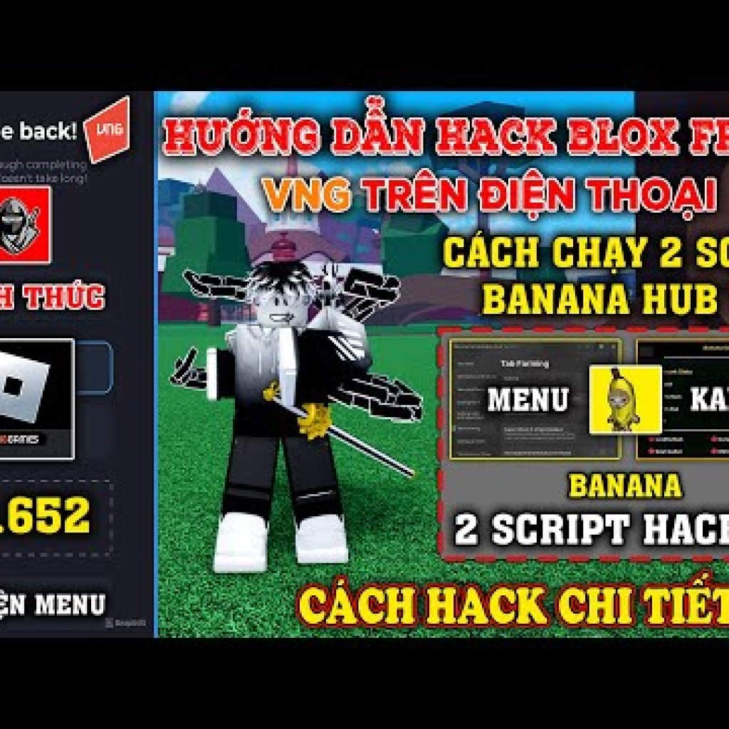 Hướng dẫn HACK ROBLOX VNG Blox Fruits Delta X VNG trên điện thoại: 2 Bản Script Hack Banana Hub Vip Hướng dẫn HACK ROBLOX VNG Blox Fruits Delta X VNG trên điện thoại: 2 Bản Script Hack Banana Hub Vip
