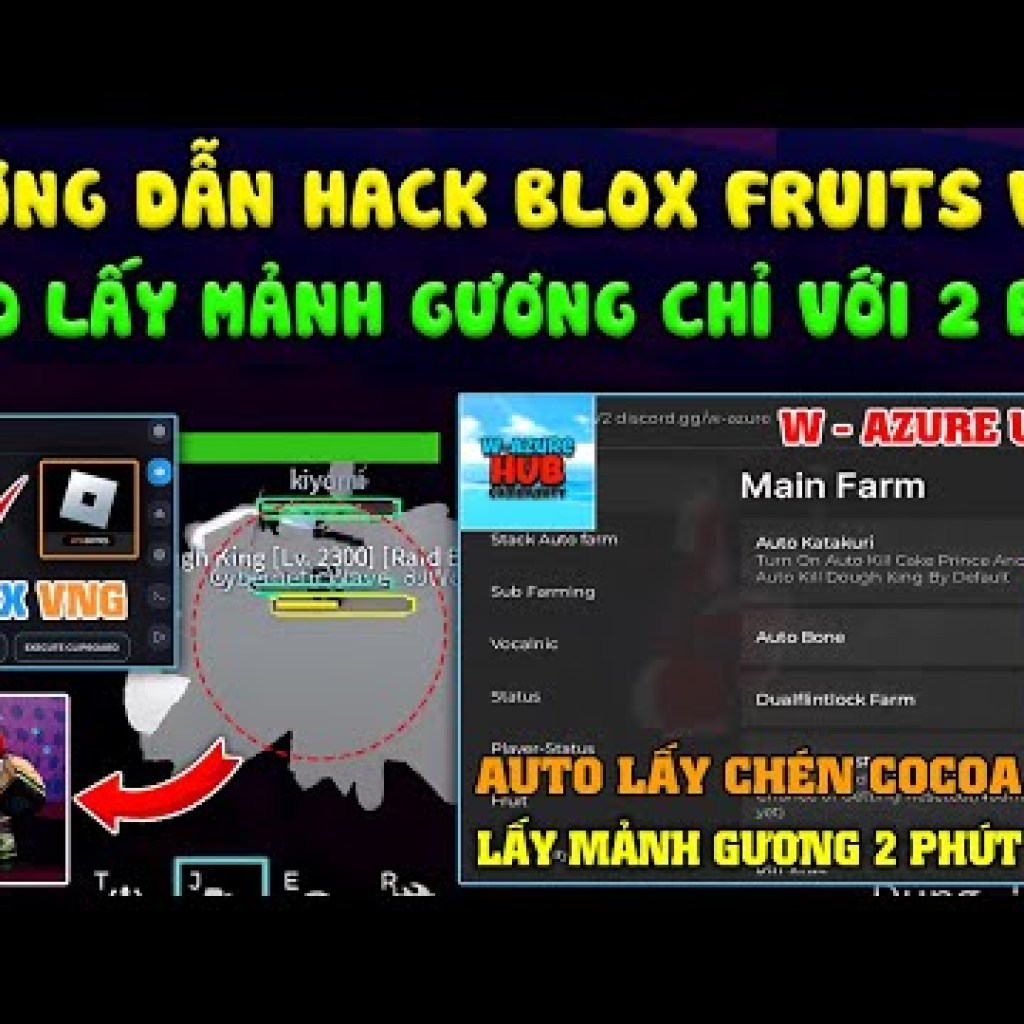 Hướng dẫn hack Auto lấy Mảnh Gương trong 2 phút và Auto Chén Cocoa Farm Katakuri V2 Blox Fruits 24 Hướng dẫn hack Auto lấy Mảnh Gương trong 2 phút và Auto Chén Cocoa Farm Katakuri V2 Blox Fruits 24