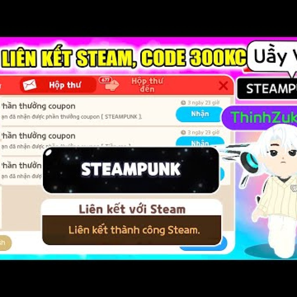 Hướng dẫn Liên kết Steam và Nhập mã 300Kc để Chơi cùng nhau với Bảng Tên Độc Quyền SteamBunk miễn phí Hướng dẫn Liên kết Steam và Nhập mã 300Kc để Chơi cùng nhau với Bảng Tên Độc Quyền SteamBunk miễn phí