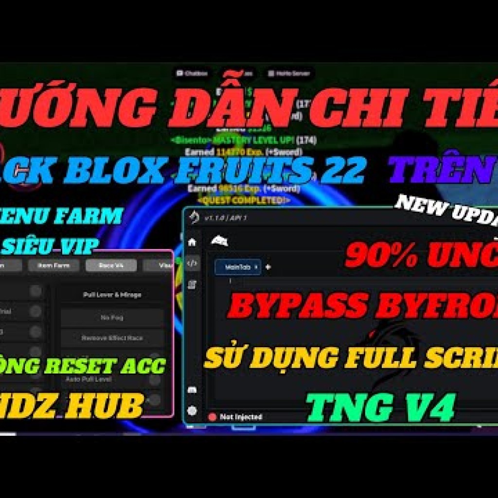 Hướng Dẫn Hack Blox Fruits Trên PC với Client TNG V4 Mới Nhất – Auto Farm 100% An Toàn Hướng Dẫn Hack Blox Fruits Trên PC với Client TNG V4 Mới Nhất – Auto Farm 100% An Toàn