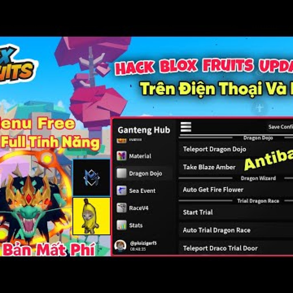 Hướng dẫn hack Blox Fruits 22 DeltaX VNG trên điện thoại: Menu antiban, tính năng VIP đầy đủ Hướng dẫn hack Blox Fruits 22 DeltaX VNG trên điện thoại: Menu antiban, tính năng VIP đầy đủ