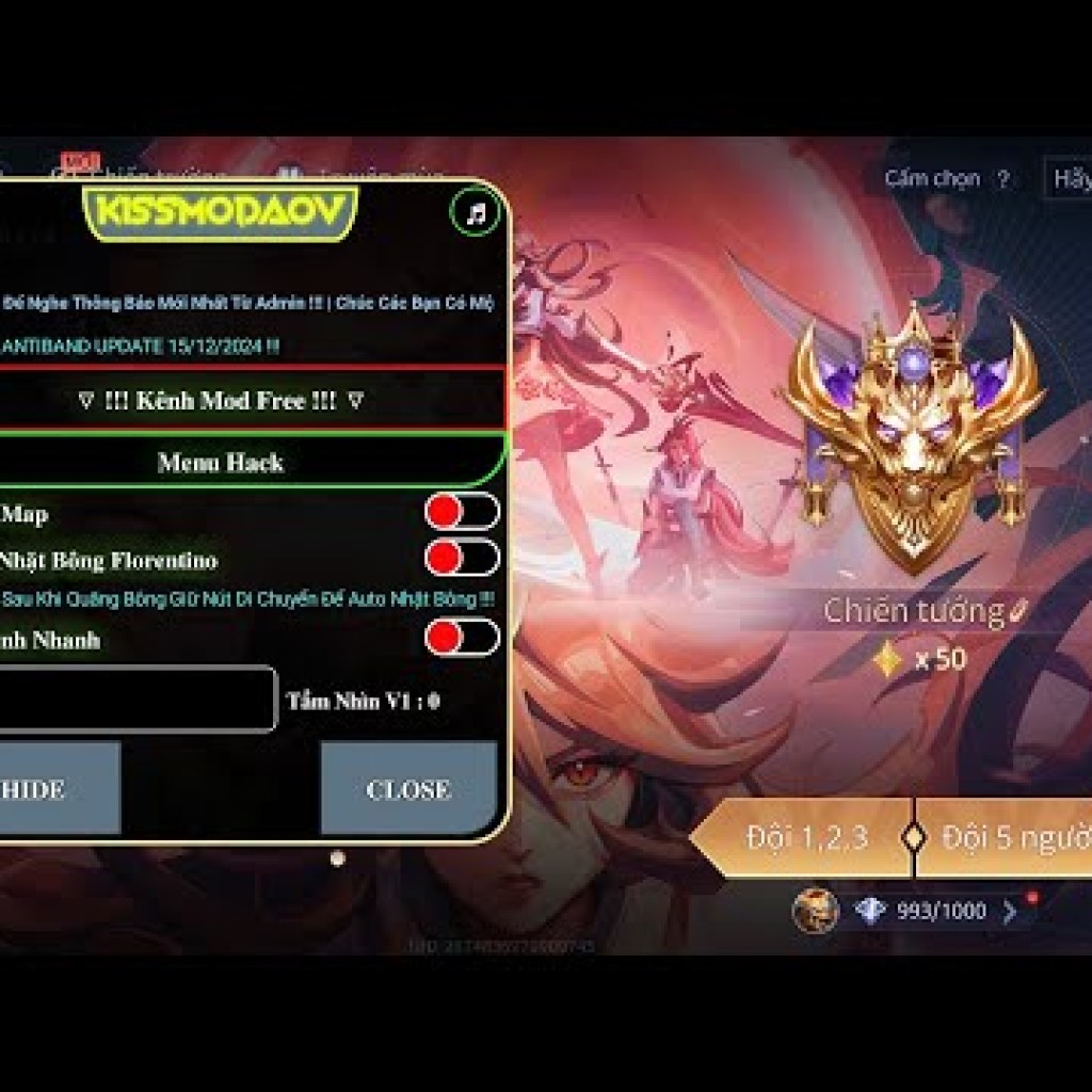 Cách Hack Liên Quân Mới Nhất – Hack Map Liên Quân Mùa 32 VIP Miễn Phí – Menu Mod Mới Nhất Cách Hack Liên Quân Mới Nhất – Hack Map Liên Quân Mùa 32 VIP Miễn Phí – Menu Mod Mới Nhất