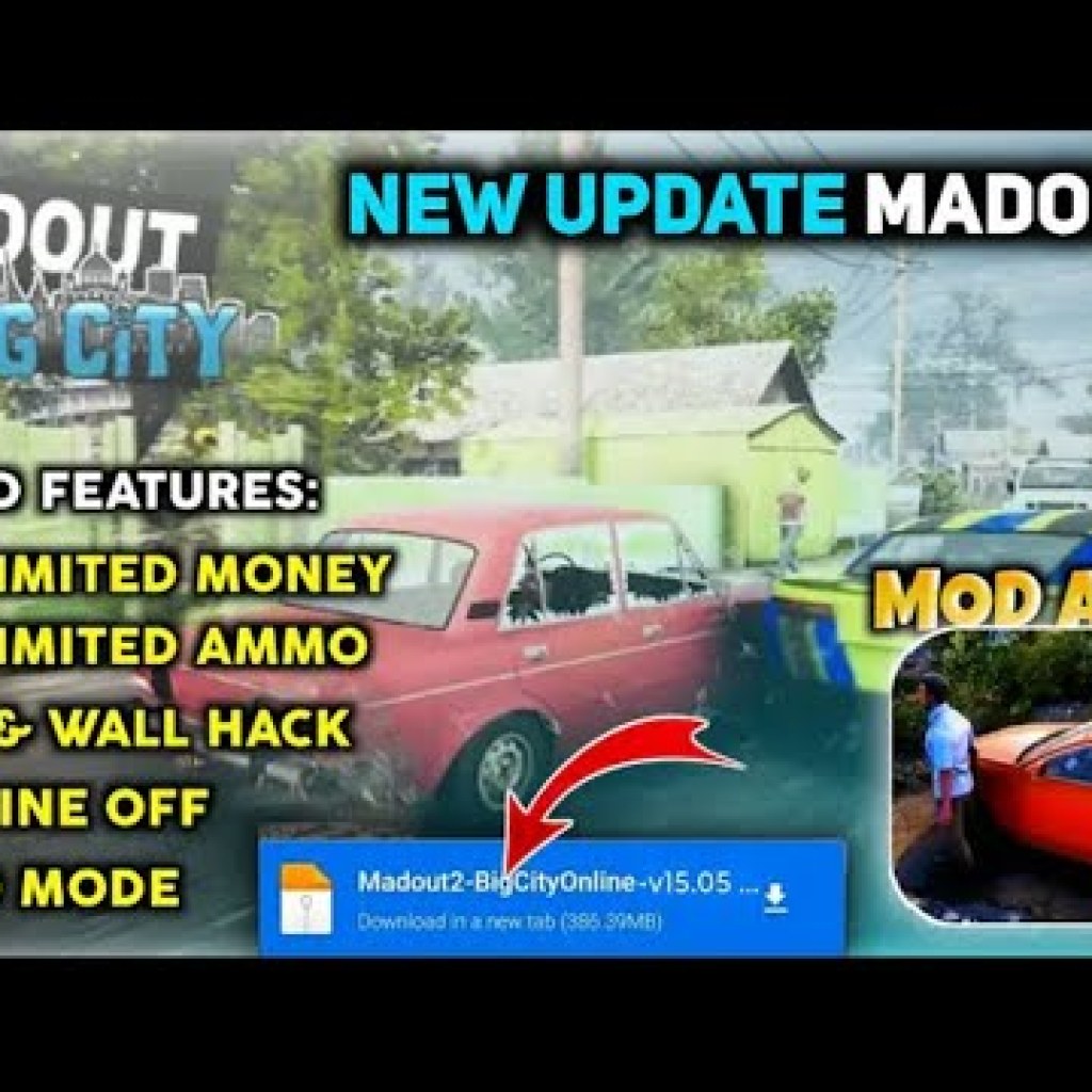 Cập nhật mới MADOUT2 BIG CITY MOD APK V1501 2024 A TO Z: Tiền không giới hạn, Mở khóa tất cả xe Cập nhật mới MADOUT2 BIG CITY MOD APK V1501 2024 A TO Z: Tiền không giới hạn, Mở khóa tất cả xe