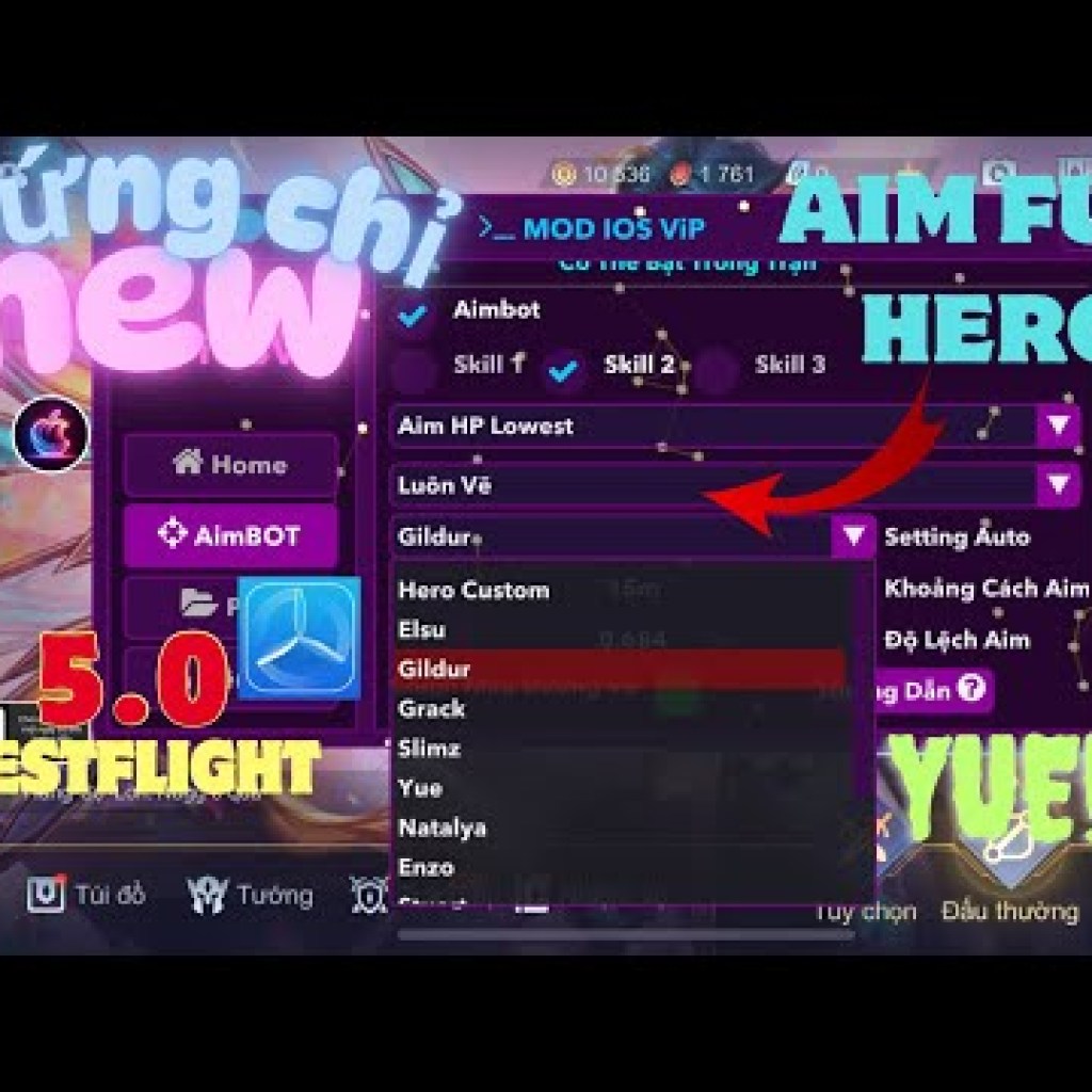 Chứng Chỉ TestFlight Mới 50 Cập Nhật Hack Map Chấp Tố Mới Nhất – Menu AIM Elsu Yue Cho Thiết Bị IOS và Android Chứng Chỉ TestFlight Mới 50 Cập Nhật Hack Map Chấp Tố Mới Nhất – Menu AIM Elsu Yue Cho Thiết Bị IOS và Android