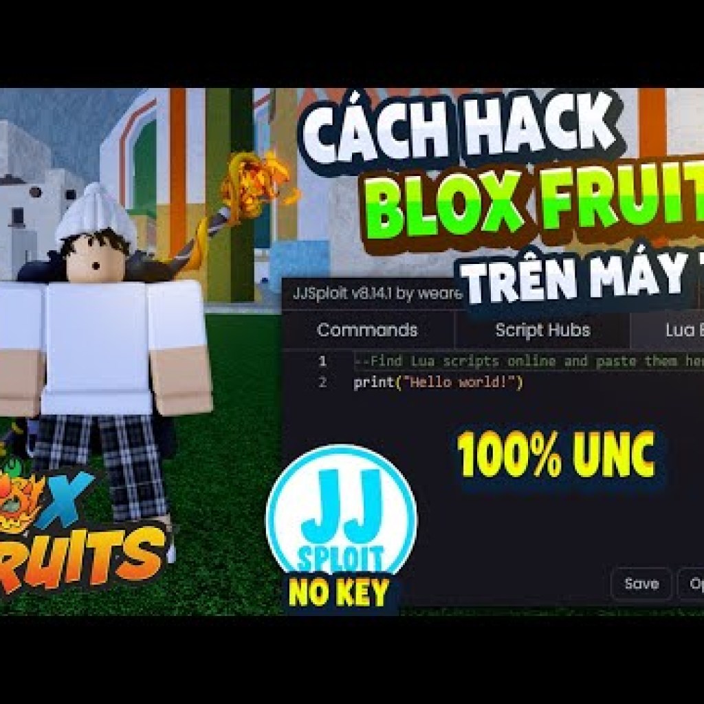 Cách Hack Blox Fruit Trên PC bằng JJsploit Fix Lỗi Auto Farm ANTI BAN – Không Cần Get Key Cách Hack Blox Fruit Trên PC bằng JJsploit Fix Lỗi Auto Farm ANTI BAN – Không Cần Get Key