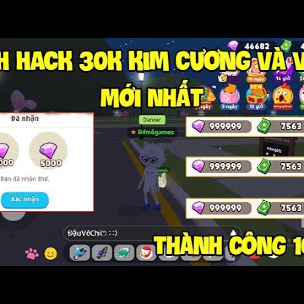 Hướng dẫn Hack Kim Cương và Thỏi Vàng miễn phí trong Play Together dễ dàng Hướng dẫn Hack Kim Cương và Thỏi Vàng miễn phí trong Play Together dễ dàng