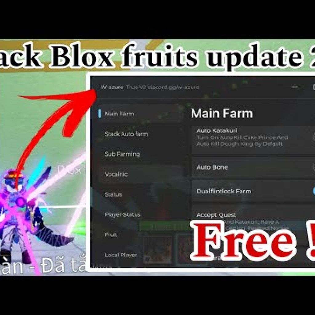 Hướng dẫn Hack Blox Fruits update 24 với Script Wazure miễn phí siêu VIP: Tăng tốc độ nạp đạn, treo đảo và lên tộc nhanh chóng Hướng dẫn Hack Blox Fruits update 24 với Script Wazure miễn phí siêu VIP: Tăng tốc độ nạp đạn, treo đảo và lên tộc nhanh chóng