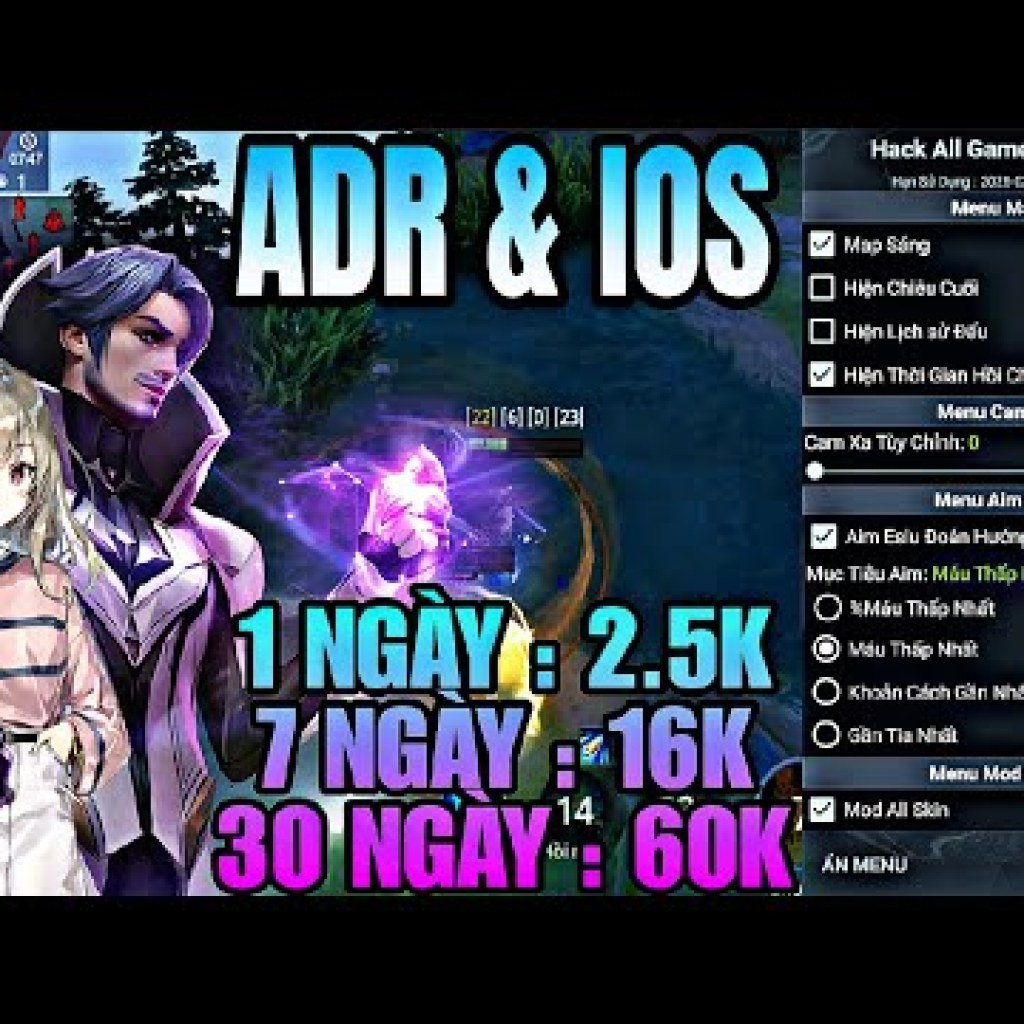 Cập nhật Hack Map Liên Quân Mới Nhất cho ADR IOS, Antiband 100, Không Khóa Acc Mùa 32 Cập nhật Hack Map Liên Quân Mới Nhất cho ADR IOS, Antiband 100, Không Khóa Acc Mùa 32