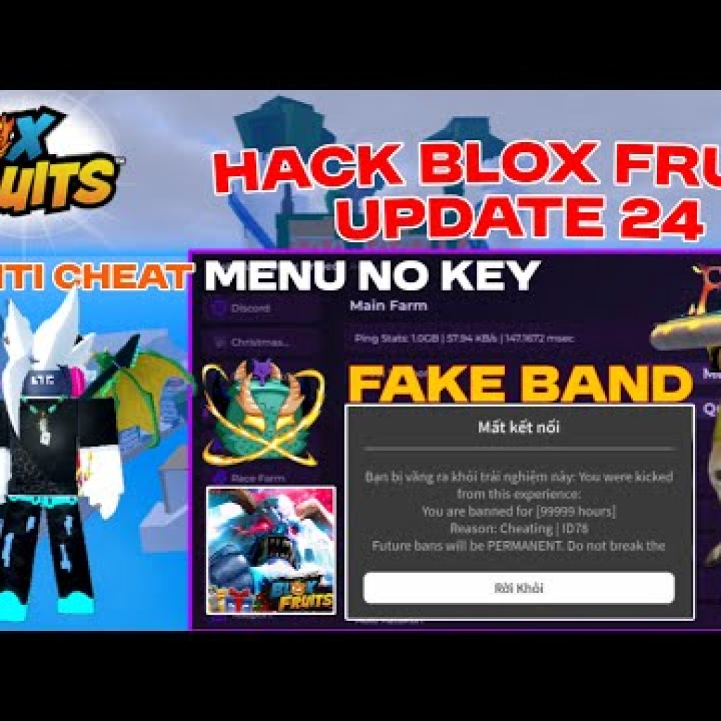 Cách Hack Blox Fruit Update 24: Cập nhật BLOX FRUIT mới nhất với tính năng Anti Cheat đáng sợ từ TBoy Roblox Cách Hack Blox Fruit Update 24: Cập nhật BLOX FRUIT mới nhất với tính năng Anti Cheat đáng sợ từ TBoy Roblox