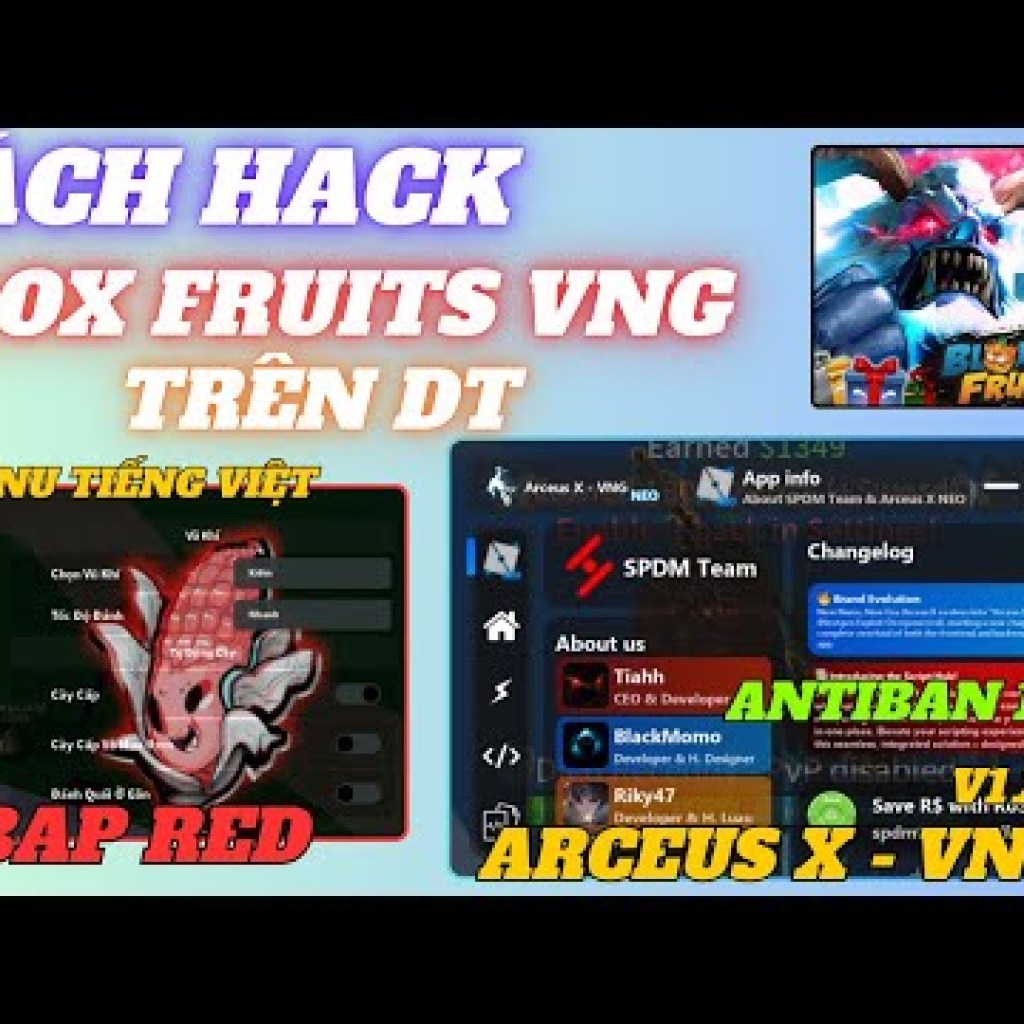 Cách Hack Blox Fruits VNG trên điện thoại với Client Arceus X VNG: Hướng dẫn cập nhật và sử dụng Menu Auto Farm tiếng Việt Cách Hack Blox Fruits VNG trên điện thoại với Client Arceus X VNG: Hướng dẫn cập nhật và sử dụng Menu Auto Farm tiếng Việt
