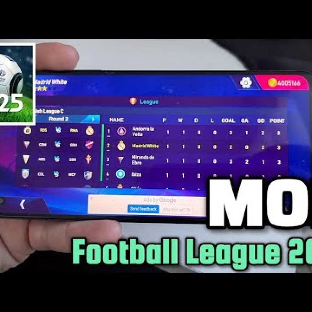 Hướng dẫn cách tải Football League 2025 HACKMOD Apk để có thêm tiền không giới hạn trên iOS và Android năm 2025 Hướng dẫn cách tải Football League 2025 HACKMOD Apk để có thêm tiền không giới hạn trên iOS và Android năm 2025