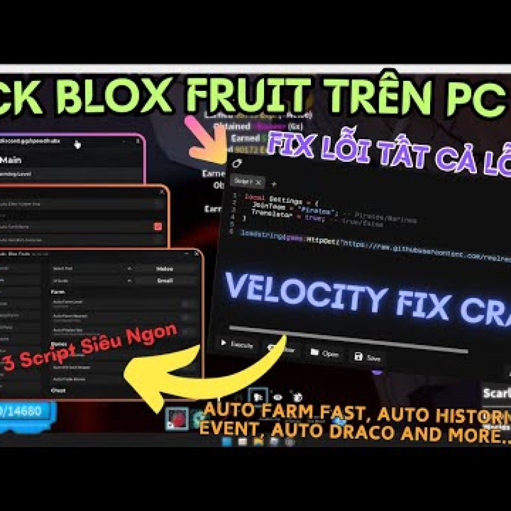 Cách Hack Blox Fruit Bằng Velocity Fix Tất Cả Lỗi Trên PC – Roblox Farm Bone Siêu Xịn 99UNC Cách Hack Blox Fruit Bằng Velocity Fix Tất Cả Lỗi Trên PC – Roblox Farm Bone Siêu Xịn 99UNC