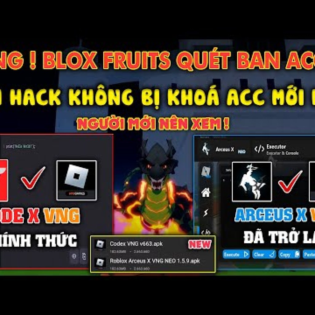 Khắc phục lỗi 208 và hack Blox Fruits 24 Arceus X VNG Code X VNG trên điện thoại Antiban Khắc phục lỗi 208 và hack Blox Fruits 24 Arceus X VNG Code X VNG trên điện thoại Antiban