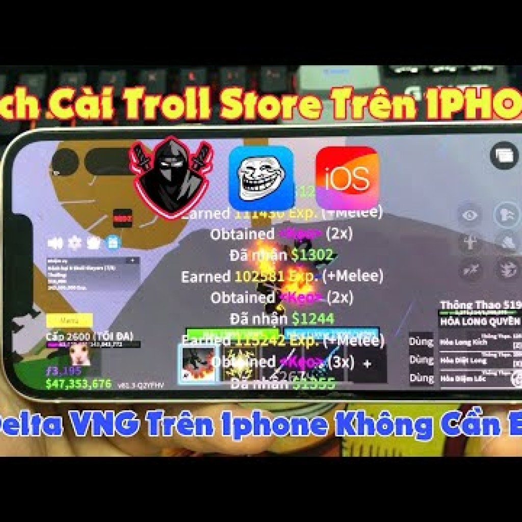 Hướng dẫn cài đặt Troll Store trên iPhone và Delta VNG iOS không cần Esign Hướng dẫn cài đặt Troll Store trên iPhone và Delta VNG iOS không cần Esign