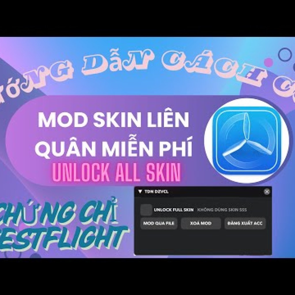 Hướng Dẫn Mod Skin Liên Quân Miễn Phí TestFlight trên IOS không cần Esign AOV Hack Free Hướng Dẫn Mod Skin Liên Quân Miễn Phí TestFlight trên IOS không cần Esign AOV Hack Free