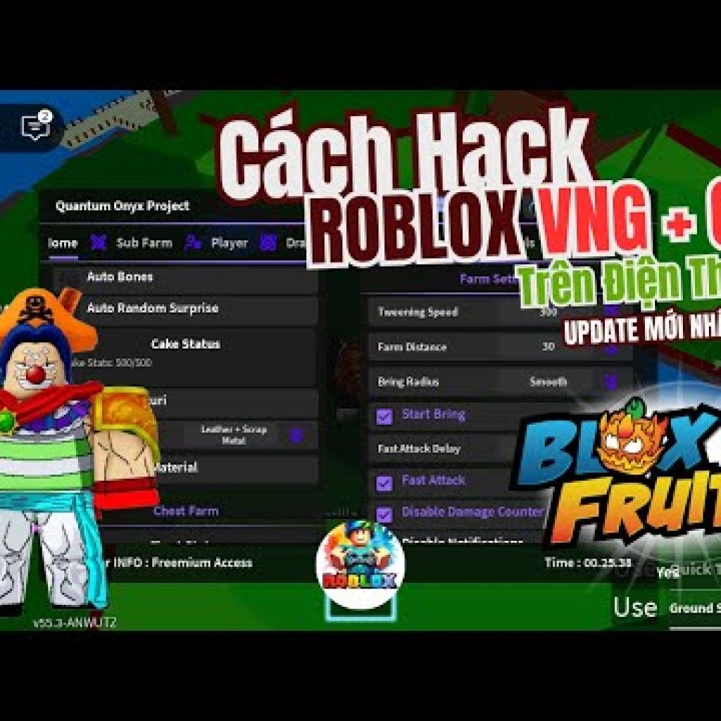 Hướng dẫn Hack Blox Fruits VNG QT bằng Menu Script Vip Anti Cheat 100% – Bí quyết Hack Bún Roblox Hướng dẫn Hack Blox Fruits VNG QT bằng Menu Script Vip Anti Cheat 100% – Bí quyết Hack Bún Roblox