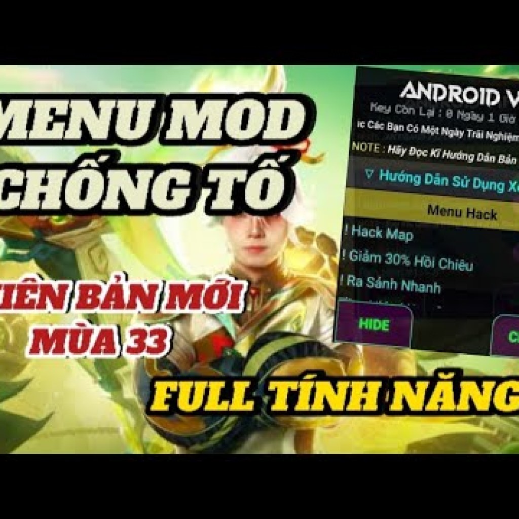 Hack Map Xóa TốMenu Chống Tố Full Aim Elsu Liên Quân ANDROID IOS – MOD Game Chức Năng Đầy Đủ Hack Map Xóa TốMenu Chống Tố Full Aim Elsu Liên Quân ANDROID IOS – MOD Game Chức Năng Đầy Đủ