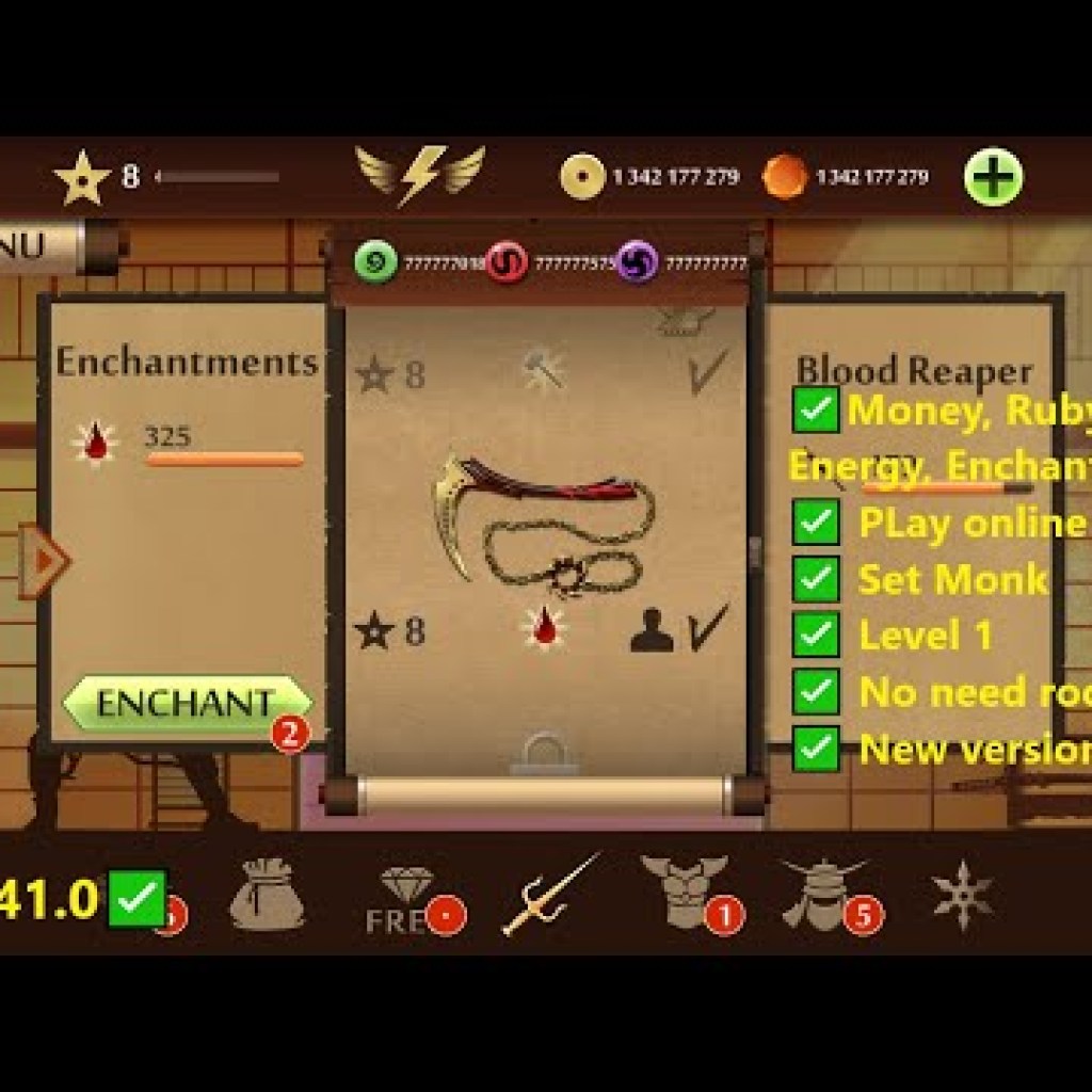 Hướng dẫn Hack Shadow Fight 2 v2410 mod apk: Tăng full tiền, gems, set monk và vũ khí mới nhất Hướng dẫn Hack Shadow Fight 2 v2410 mod apk: Tăng full tiền, gems, set monk và vũ khí mới nhất