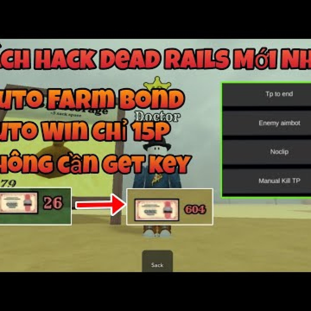 Hướng dẫn hack Dead Rails tự động săn Bond và chiến thắng tự động mà không cần lấy key Anti Ban – 100% thành công Hướng dẫn hack Dead Rails tự động săn Bond và chiến thắng tự động mà không cần lấy key Anti Ban – 100% thành công