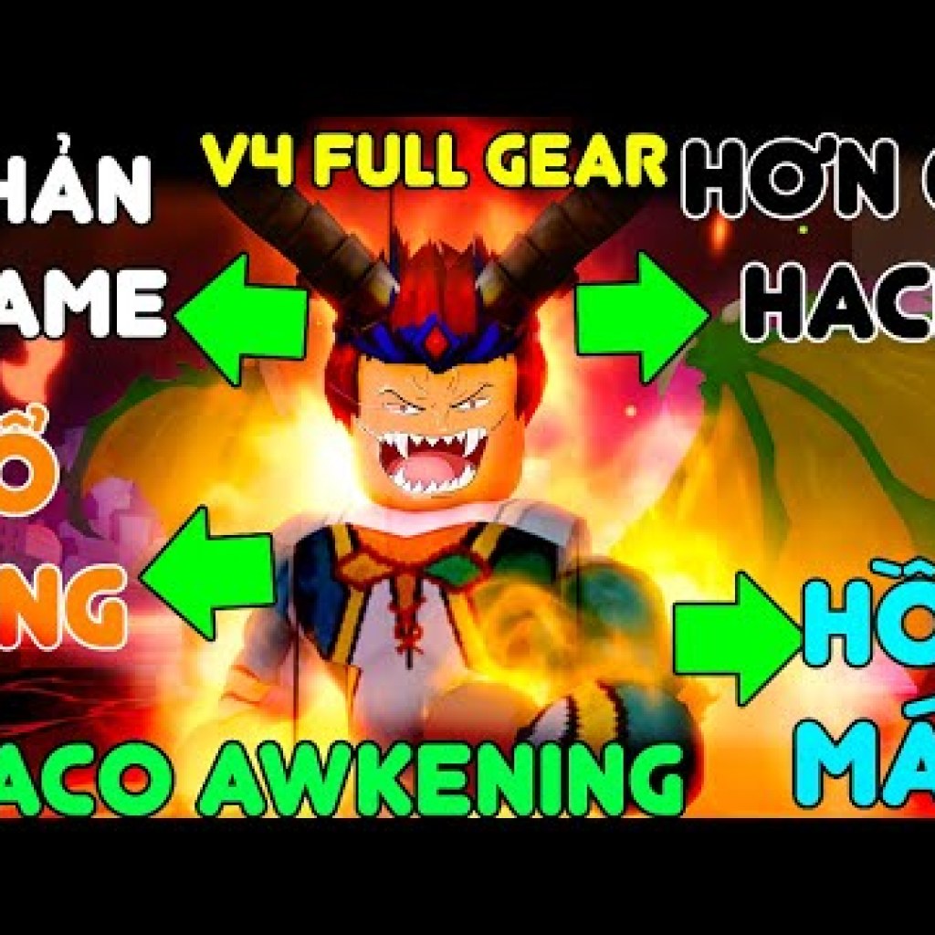 Hướng dẫn cách full gear Draco V4 vượt trội hơn cả hack game phản dame nổ one hit Blox Fruit Hướng dẫn cách full gear Draco V4 vượt trội hơn cả hack game phản dame nổ one hit Blox Fruit