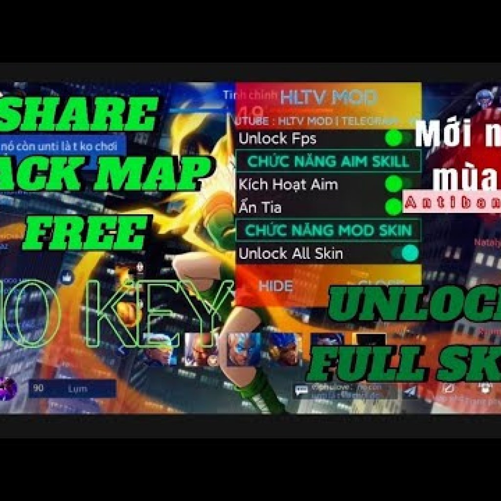 HACK MAP LIÊN QUÂN MỚI NHẤT MÙA 32 – ANTIBAN, FREE, NO KEY, UPDATE NGÀY 15/12/2024 HACK MAP LIÊN QUÂN MỚI NHẤT MÙA 32 – ANTIBAN, FREE, NO KEY, UPDATE NGÀY 15/12/2024