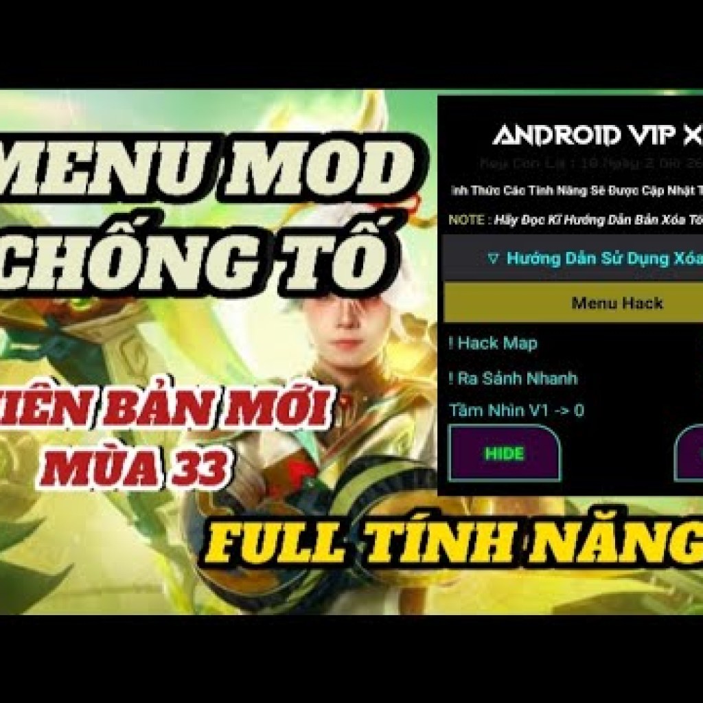 Hack Map Xóa TốMenu Chống Tố Full Tính Năng Giảm 30 SkillAim Cho Android và iOS – SangModGame Hack Map Xóa TốMenu Chống Tố Full Tính Năng Giảm 30 SkillAim Cho Android và iOS – SangModGame