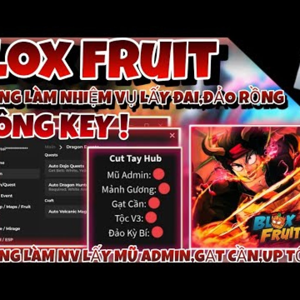 Cập nhật script hack Blox Fruit của DRAGONRoblox: Tăng tốc độ cắt tay với Xero – Không cần key – Lion Kc Lee Cập nhật script hack Blox Fruit của DRAGONRoblox: Tăng tốc độ cắt tay với Xero – Không cần key – Lion Kc Lee