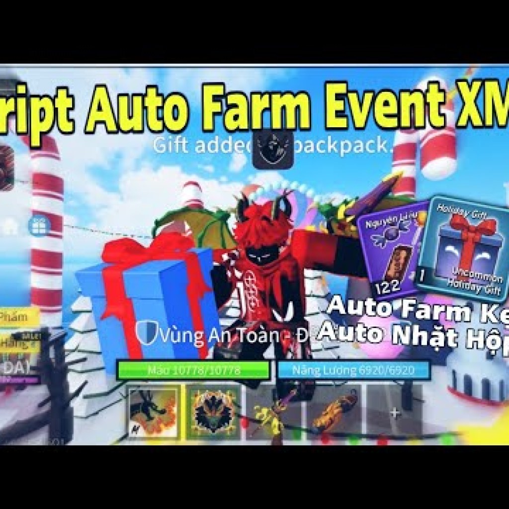 Cách Cài Hack ROBLOX VNG Blox Fruits UPDATE XMAS Trên Điện Thoại: Auto Farm Kẹo và Nhặt Hộp Quà Tự Động Cách Cài Hack ROBLOX VNG Blox Fruits UPDATE XMAS Trên Điện Thoại: Auto Farm Kẹo và Nhặt Hộp Quà Tự Động