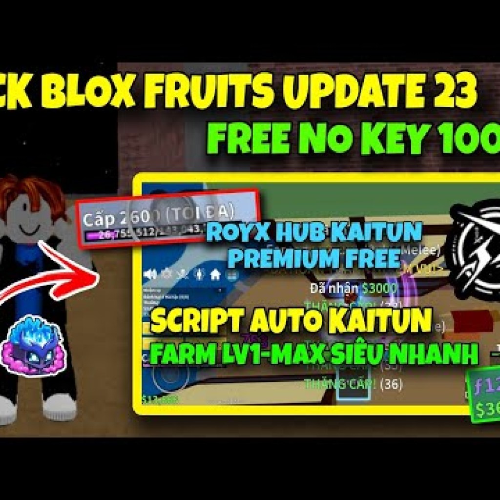 Cách Hack Script Kaitun Royx Hub Premium Miễn Phí Không Cần Key – Farm Lv1Max Nhanh Chóng Với Siêu Năng Lực Hack Blox Fruits Cách Hack Script Kaitun Royx Hub Premium Miễn Phí Không Cần Key – Farm Lv1Max Nhanh Chóng Với Siêu Năng Lực Hack Blox Fruits