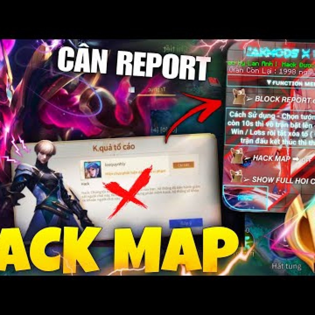 Hướng dẫn sử dụng hack Liên Quân mới nhất: Menu cân tố cáo, xóa tố cáo cực VIP, aim Elsu, unlock full skin Hướng dẫn sử dụng hack Liên Quân mới nhất: Menu cân tố cáo, xóa tố cáo cực VIP, aim Elsu, unlock full skin