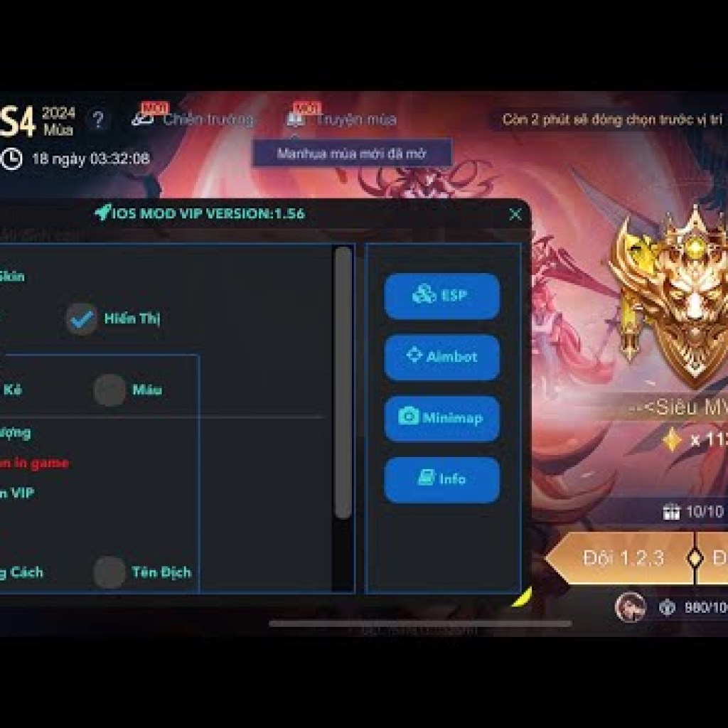 Hack Map Liên Quân Mùa 32 – Menu Hack LQ Miễn Phí và Mới Nhất Hack Map Liên Quân Mùa 32 – Menu Hack LQ Miễn Phí và Mới Nhất