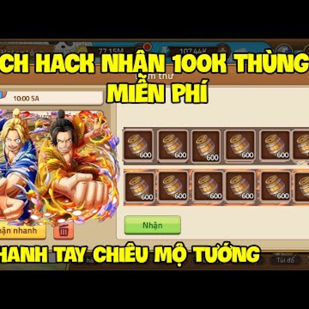 Huyền Thoại Hải Tặc: Cách Hack Nhận 50000 Thùng Bia Miễn Phí Mới Nhất 2025 Thành Công 100% Huyền Thoại Hải Tặc: Cách Hack Nhận 50000 Thùng Bia Miễn Phí Mới Nhất 2025 Thành Công 100%
